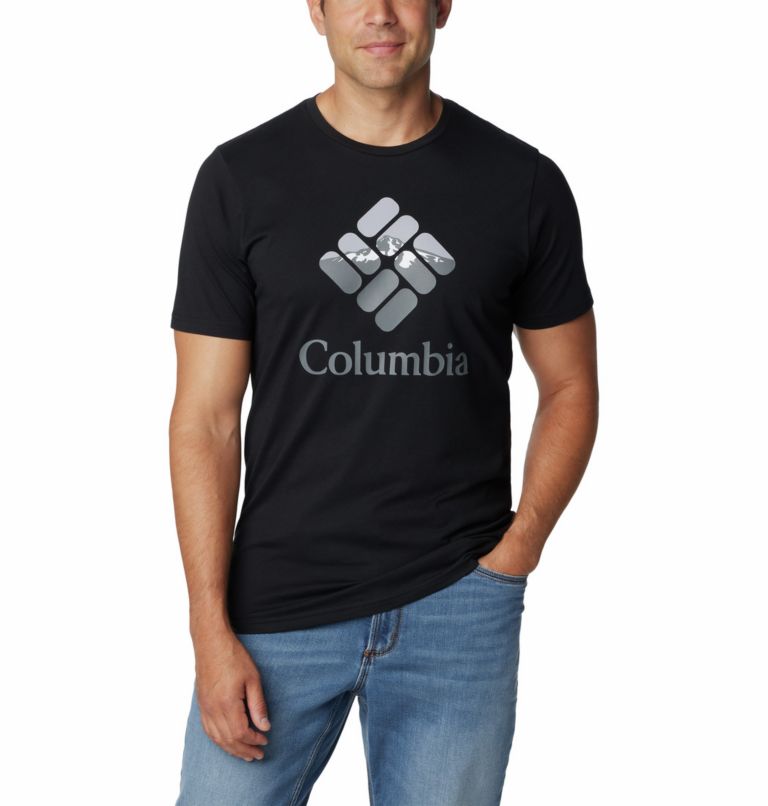 Men's Rapid Ridge Graphic T-Shirt, Color: Black, Hood Nightscape, image 5