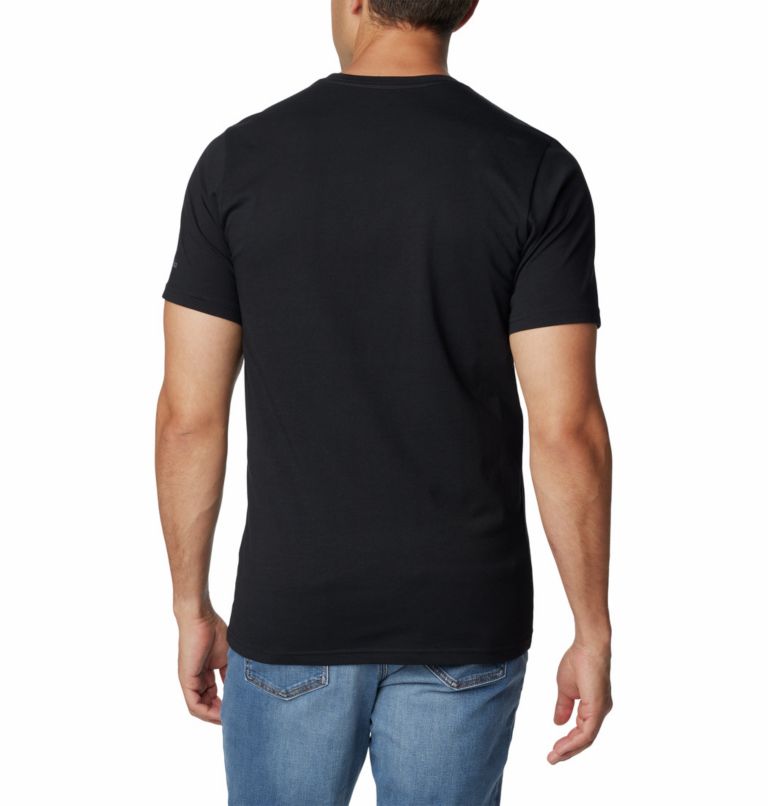 Men's Rapid Ridge Graphic T-Shirt, Color: Black, Hood Nightscape, image 2