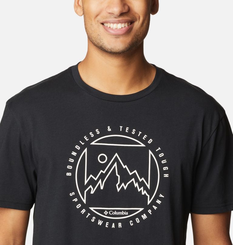 Camiseta Rapid Ridge para hombre, Color: Black, Boundless Graphic, image 4