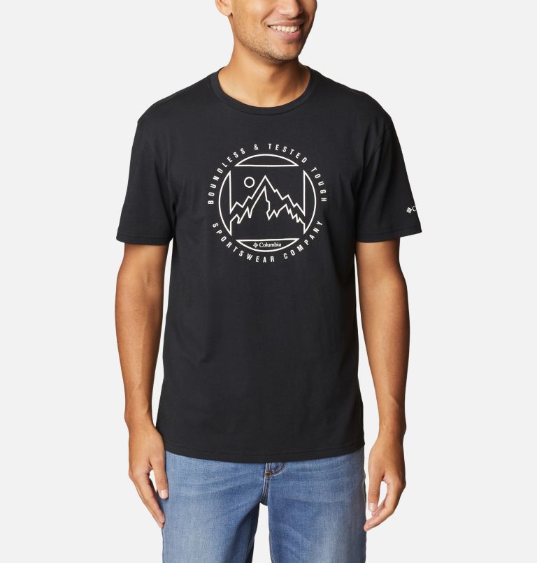 Thumbnail: T-shirt Rapid Ridge Homme, Color: Black, Boundless Graphic, image 1