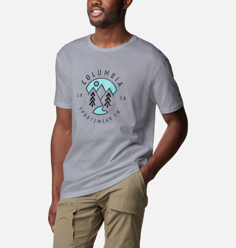 Camiseta Rapid Ridge para hombre, Color: Columbia Grey Hthr, Naturally Boundless, image 5