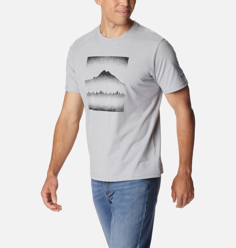 Men's Rapid Ridge Graphic T-Shirt, Color: Columbia Grey Heather, Stippled Hills, image 5