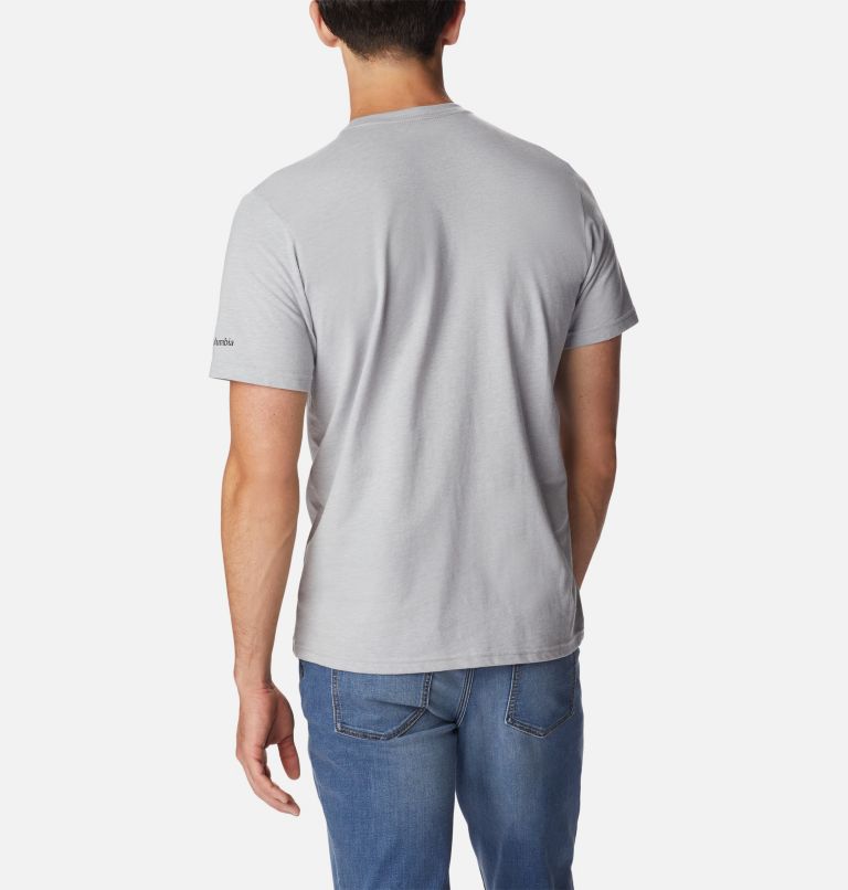 Men's Rapid Ridge Graphic T-Shirt, Color: Columbia Grey Heather, Stippled Hills, image 2