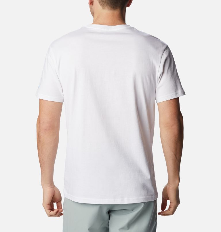 Thumbnail: Men's Rapid Ridge Graphic Tee, Color: White, CSC Stacked Floral Graphic, image 2