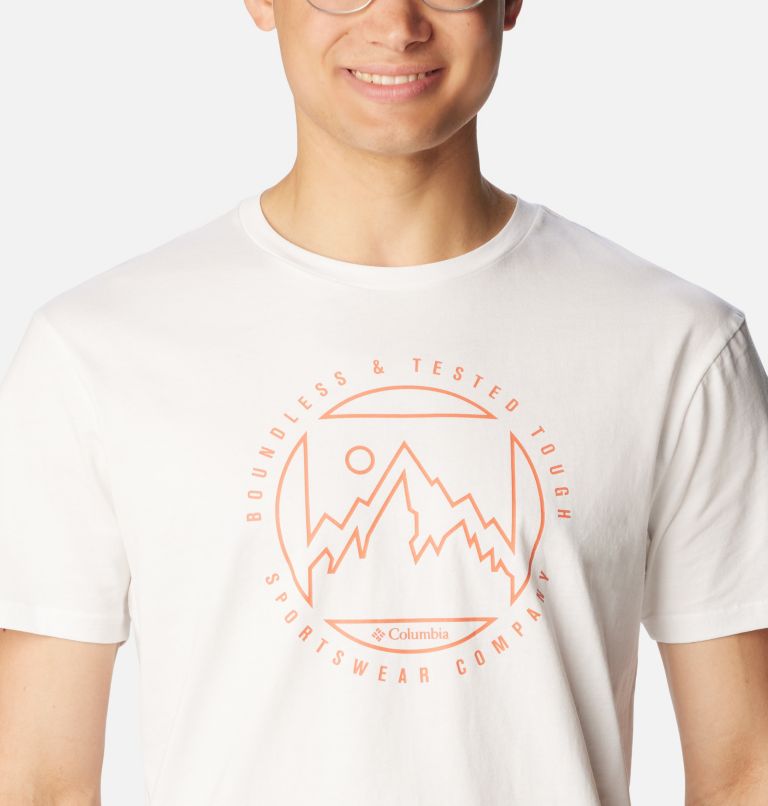 Thumbnail: Camiseta Rapid Ridge para hombre, Color: White, Boundless Graphic, image 4