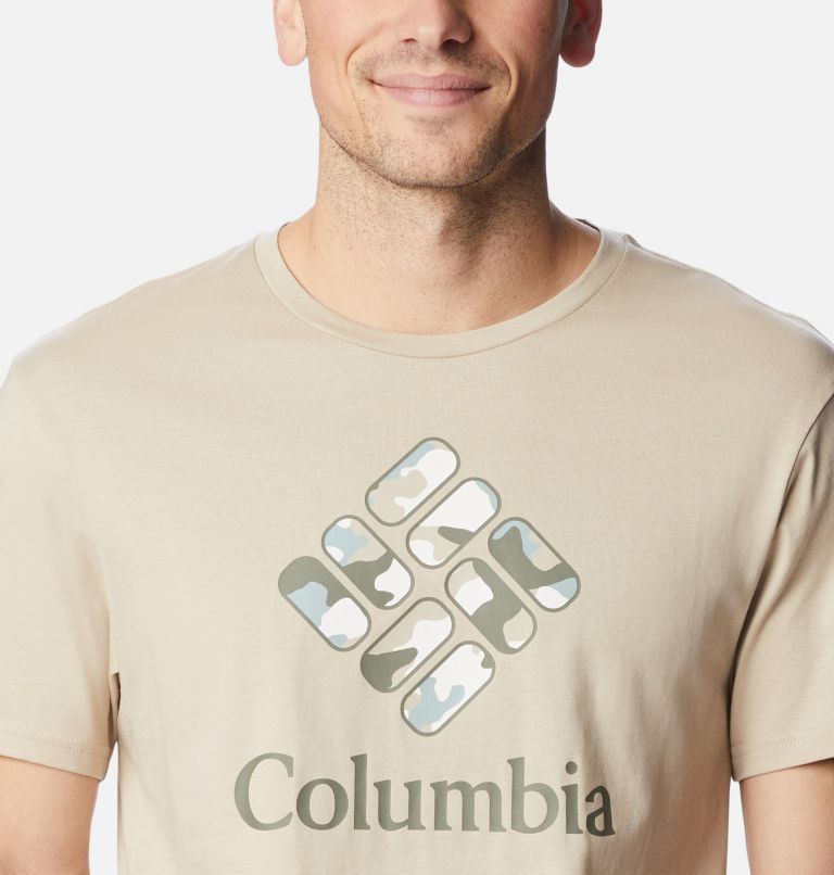 Thumbnail: Men's Rapid Ridge Graphic Tee, Color: Ancient Fossil, CSC Stacked Camo Graphic, image 4