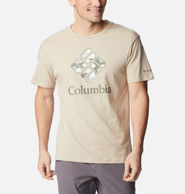 Thumbnail: Men's Rapid Ridge Graphic Tee, Color: Ancient Fossil, CSC Stacked Camo Graphic, image 1
