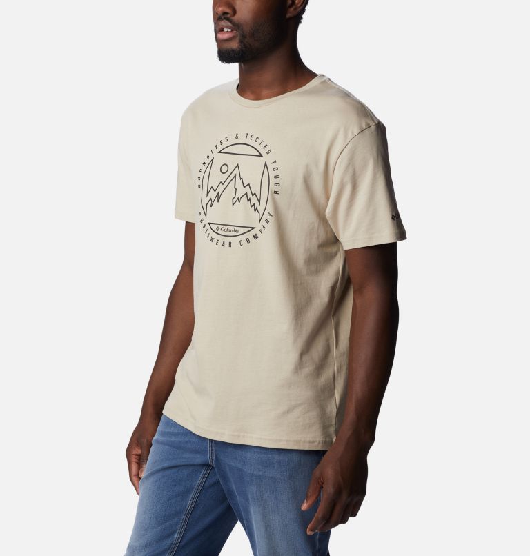 Thumbnail: Men's Rapid Ridge Graphic Tee, Color: Ancient Fossil, Boundless Graphic, image 5