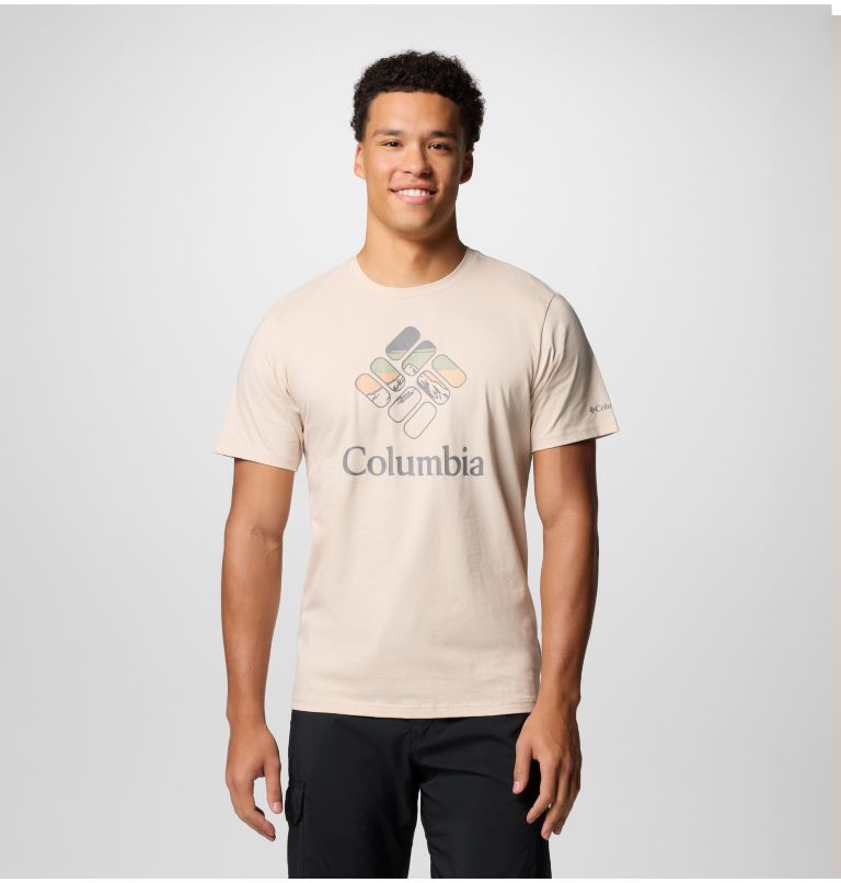 Men's Rapid Ridge Graphic Tee, Color: Dark Stone, Heavenly Stacked Gem, image 1