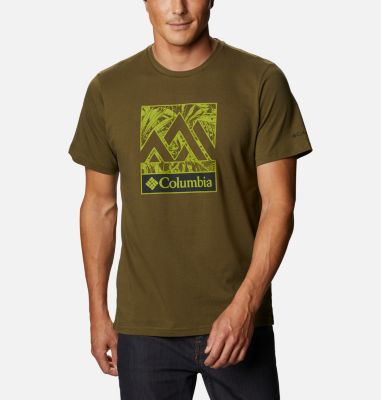 Men's Rapid Ridge&trade; Graphic Tee M Rapid Ridge&trade; Graphic Tee | 012 | XL, New Olive Triple Peak, front
