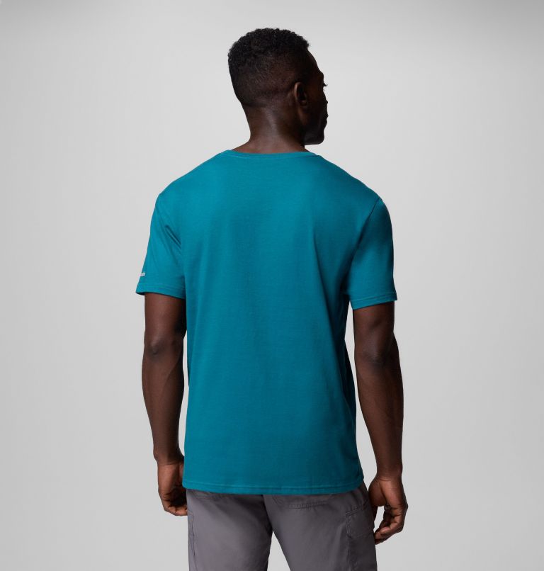 Camiseta Rapid Ridge para hombre, Color: River Blue, Heavenly Stacked Gem, image 3