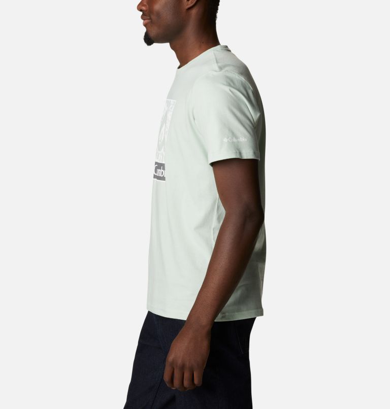 Men's Rapid Ridge Graphic T-Shirt, Color: Sea Sprite Triple Peak, image 3