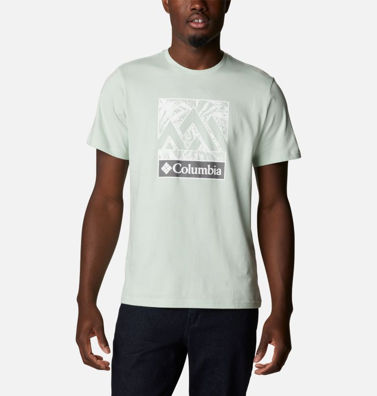 Men's Rapid Ridge Graphic T-Shirt, Color: Sea Sprite Triple Peak, image 1