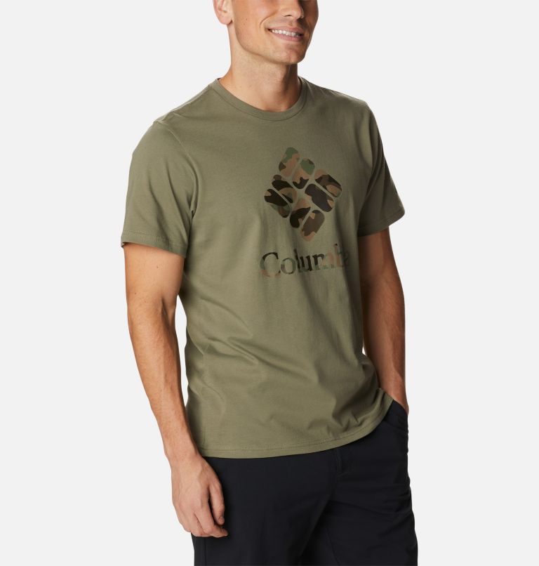 Camiseta Rapid Ridge para hombre, Color: Stone Green, CSC Camo Graphic, image 5
