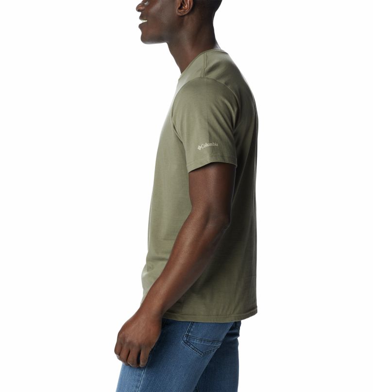 Men's Rapid Ridge Graphic T-Shirt, Color: Stone Green, Outdoor Park 2, image 3