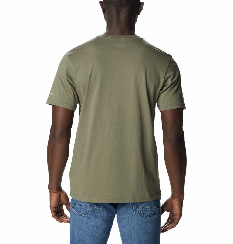 Men's Rapid Ridge Graphic T-Shirt, Color: Stone Green, Outdoor Park 2, image 2