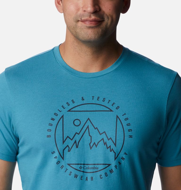 Thumbnail: Camiseta Rapid Ridge para hombre, Color: Shasta, Boundless Graphic, image 4