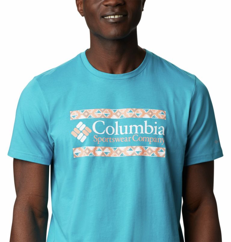 Men's Rapid Ridge Graphic T-Shirt, Color: Clear Water Icon, image 4