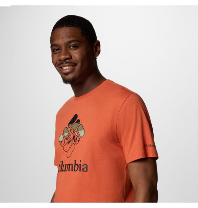 Men's Rapid Ridge Graphic Tee, Color: Tuscan, Heavenly Stacked Gem, image 4