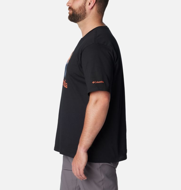 Thumbnail: Men's Rapid Ridge Graphic T-Shirt - Big, Color: Black, Gemscape Graphic, image 3