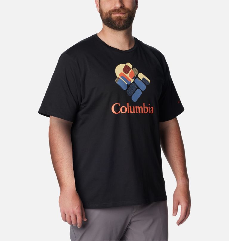 Thumbnail: Men's Rapid Ridge Graphic T-Shirt - Big, Color: Black, Gemscape Graphic, image 5