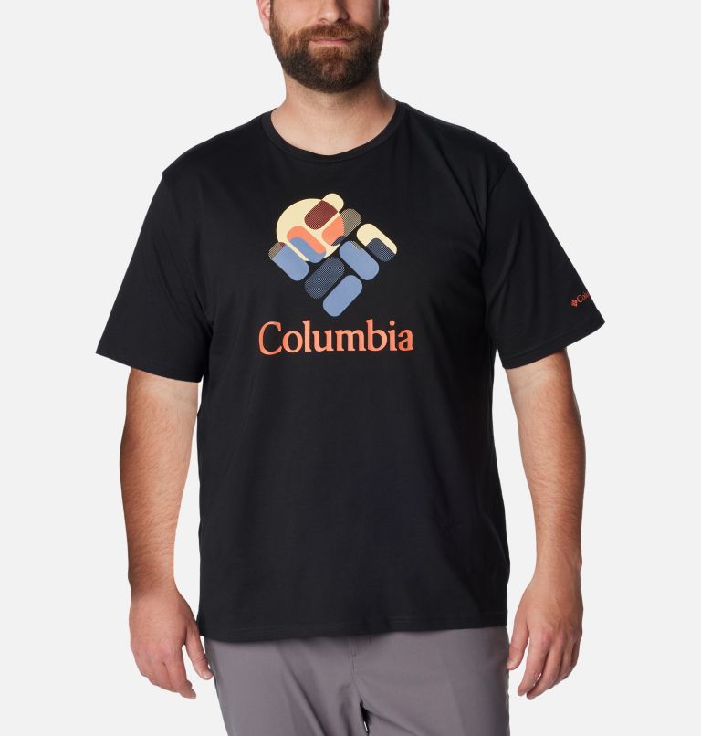 Men's Rapid Ridge Graphic T-Shirt - Big, Color: Black, Gemscape Graphic, image 1
