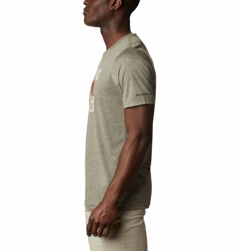 Terra Vale II SS Tee | 327 | M, Color: New Olive Heather Keep It Wild, image 3