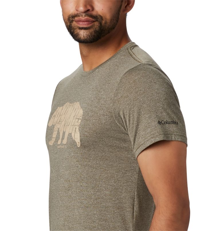 Terra Vale II SS Tee | 328 | S, Color: New Olive Heather Grizzly Walk, image 3