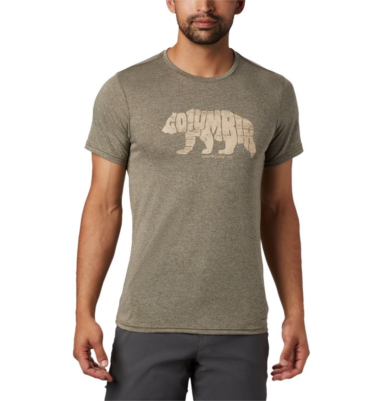 Terra Vale II SS Tee | 328 | S, Color: New Olive Heather Grizzly Walk, image 1