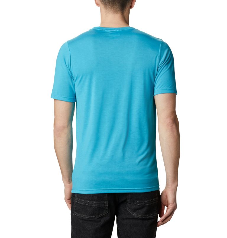 Camiseta de manga corta Terra Vale II para hombre, Color: Clear Water Roam Hex, image 2