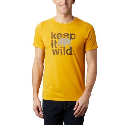 Men's Terra Vale&trade; II T-Shirt Terra Vale&trade; II SS Tee | 835 | M, Bright Gold Keep It Wild, front