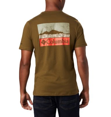 Men's Rapid Ridge&trade; Back Graphic M Rapid Ridge&trade; Back Graphic | 790 | L, New Olive CSC Leafscape, back