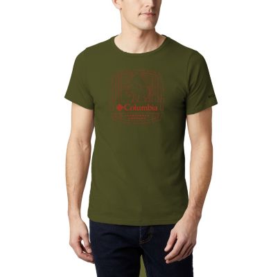 Camiseta Bluff Mesa&trade; para hombre M Bluff Mesa&trade; Graphic Tee | 790 | S, New Olive CSC Wireframe, front