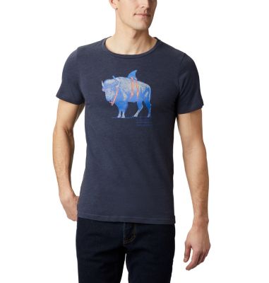 T-shirt Piney Falls&trade; Homme M Piney Falls&trade; Graphic Tee | 848 | L, Collegiate Navy Heather Sharkalo, front