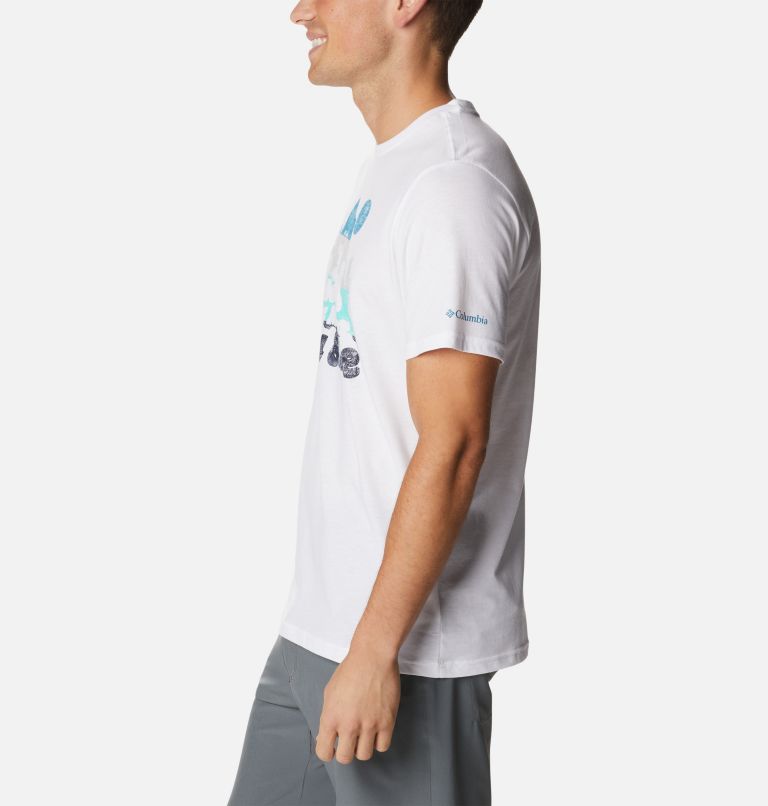 Thumbnail: Men's Alpine Way Graphic Tee, Color: White, Our Land Graphic, image 3