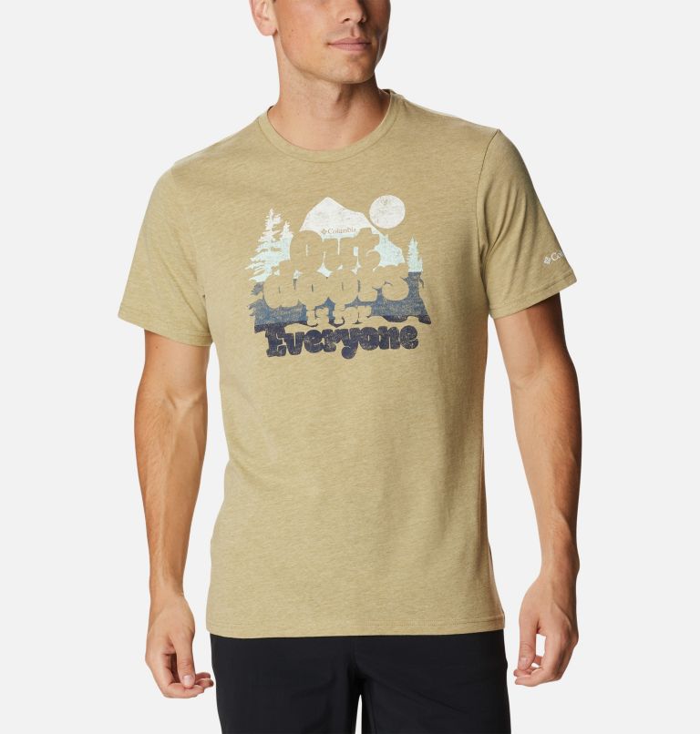 Thumbnail: Camiseta Alpine Way para hombre, Color: Savory Heather, Everyone Graphic, image 1