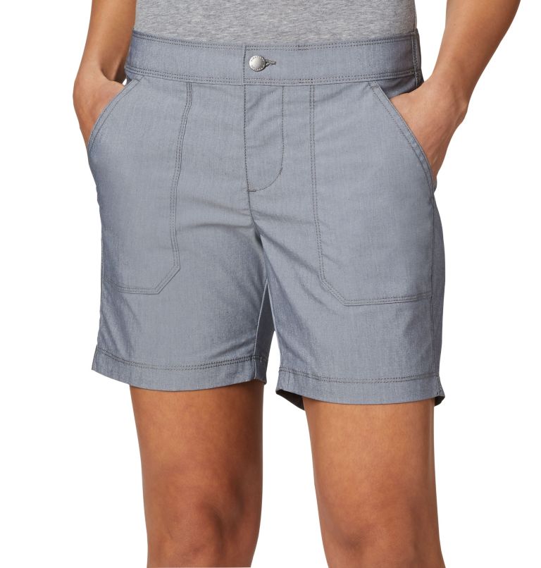 Women's Longer Days Shorts, Color: City Grey Heather, image 4
