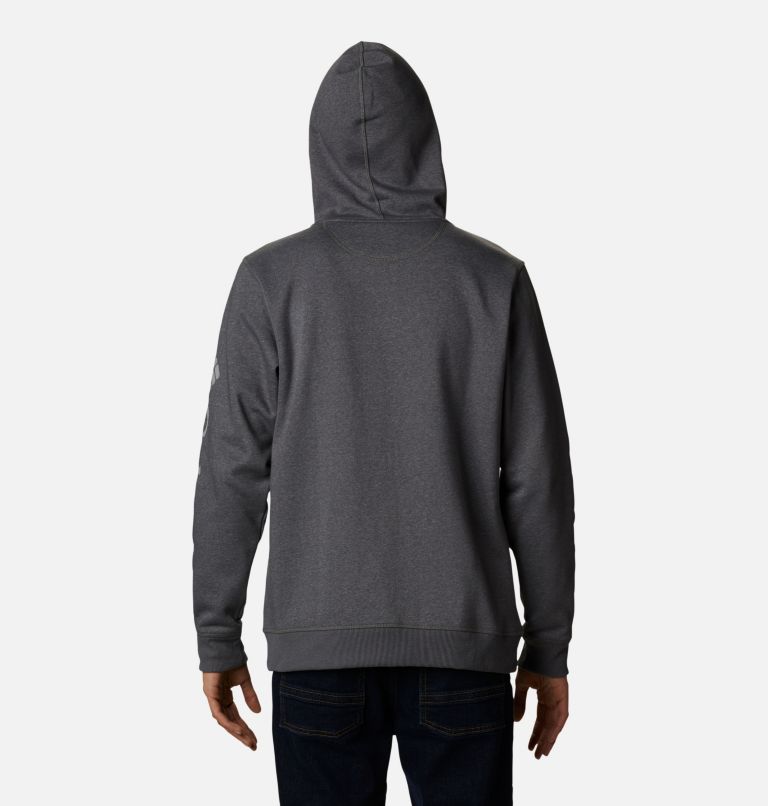 Chandail à capuchon en laine polaire avec fermeture éclair Columbia Logo pour homme, Color: City Grey Heather, Columbia Grey, image 2