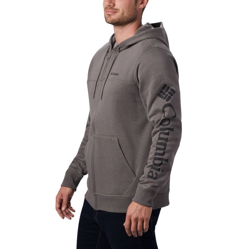 M Columbia Logo Fleece FZ | 030 | S, Color: Charcoal, Black, image 3