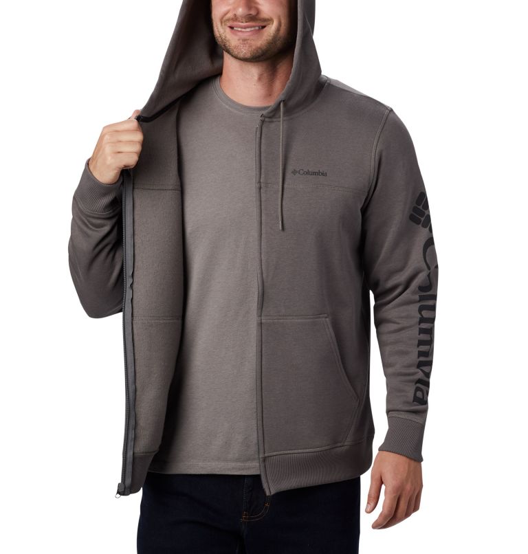 M Columbia Logo Fleece FZ | 030 | S, Color: Charcoal, Black, image 5