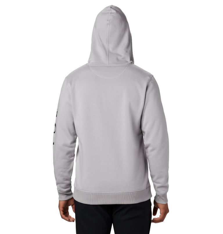 Chandail à capuchon en laine polaire avec fermeture éclair Columbia Logo pour homme, Color: Columbia Grey Heather, Collegiate Navy, image 1