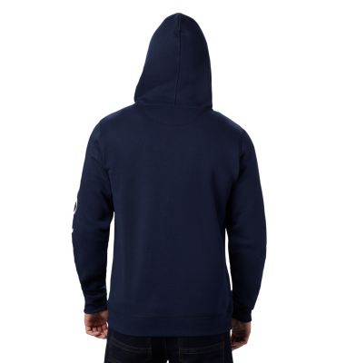 Sweat &agrave; Capuche Molletonn&eacute; Columbia&trade; Homme M Columbia&trade; Logo Fleece FZ | 010 | M, Collegiate Navy, White, back