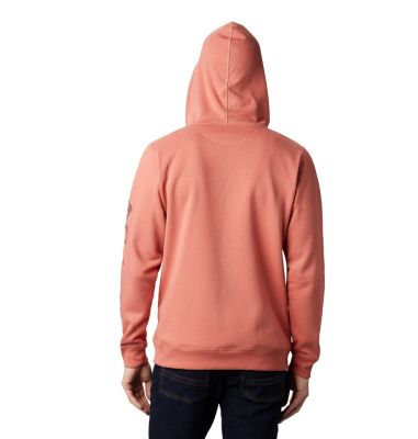 Sweat &agrave; Capuche Molletonn&eacute; Columbia&trade; Homme M Columbia&trade; Logo Fleece FZ | 010 | M, Dark Coral, Red Jasper, back