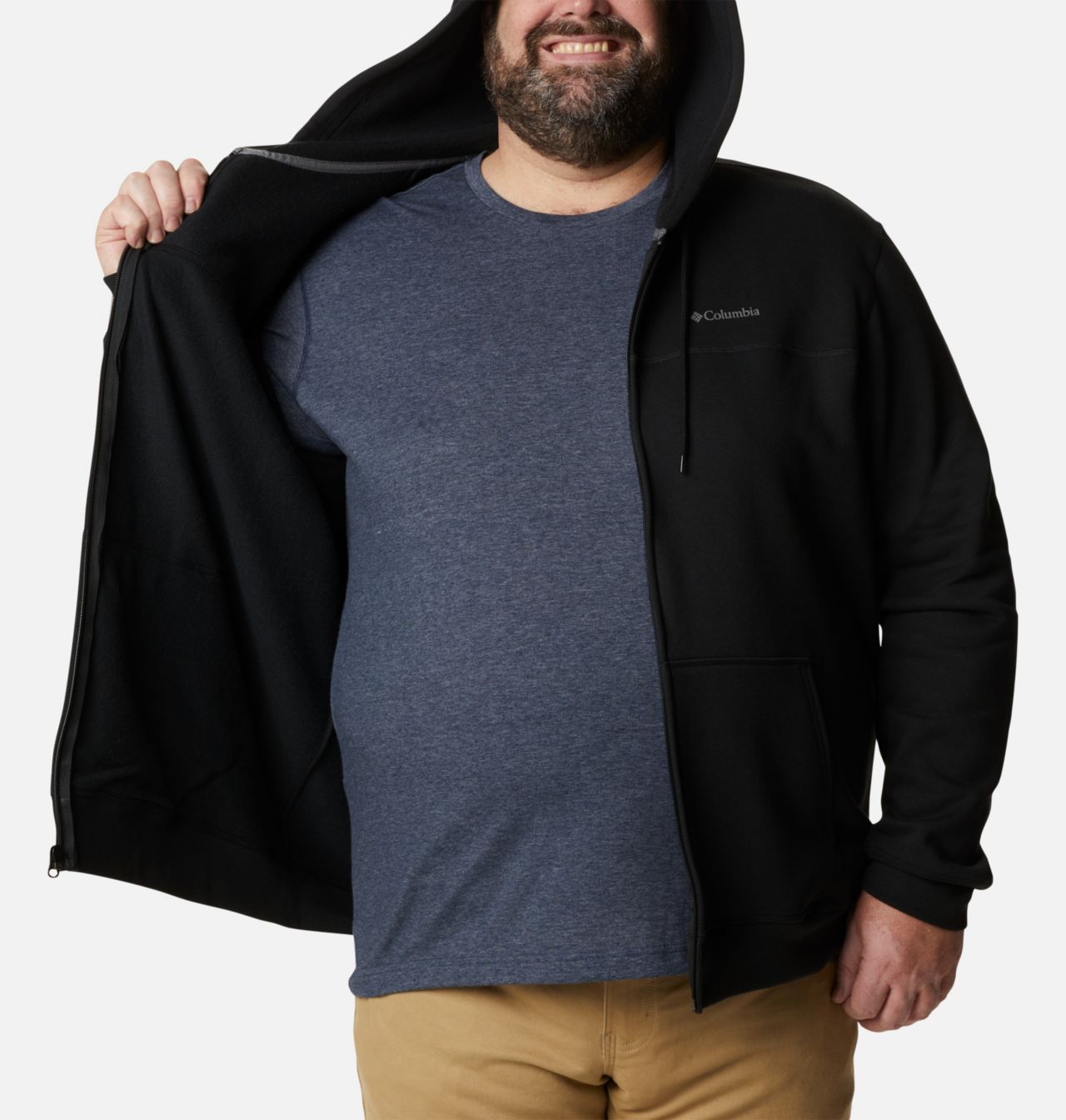Men's Columbia™ Logo Full Zip Fleece Hoodie - Big 5