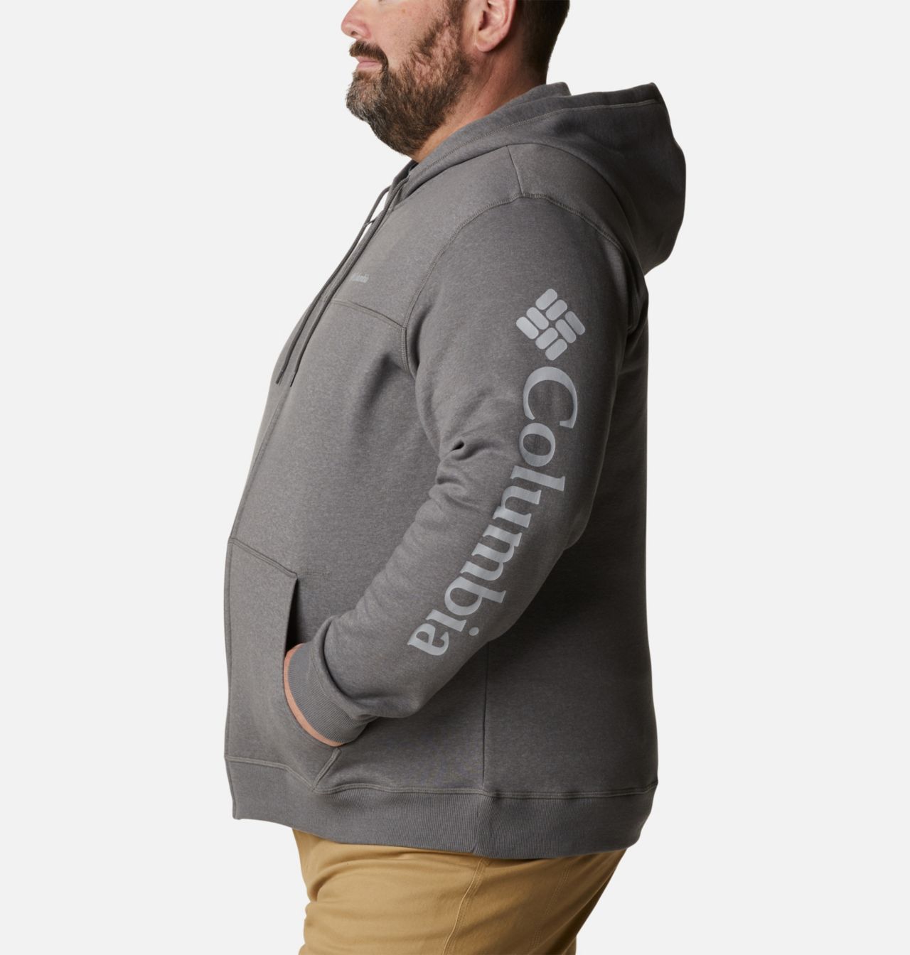 Men's Columbia™ Logo Full Zip Fleece Hoodie - Big 3