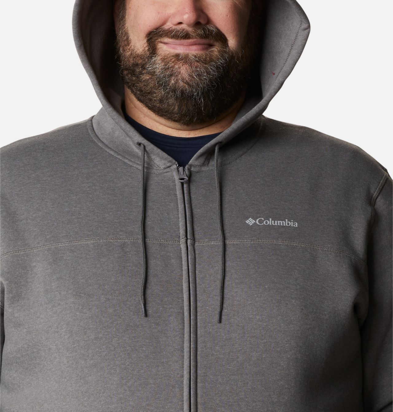 Men's Columbia™ Logo Full Zip Fleece Hoodie - Big 4
