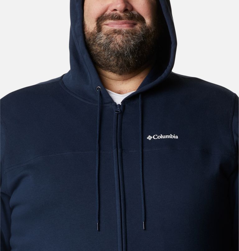 Men's Logo Full Zip Fleece Hoodie - Extended Size