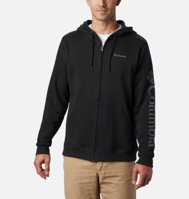 M Columbia Logo Fleece FZ, Color: Black, CSC Sleeve Logo, image 1