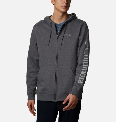 Hoodie en polaire Columbia&trade; Logo homme M Columbia&trade; Logo Fleece FZ | 010 | S, City Grey Heather, Columbia Grey, front