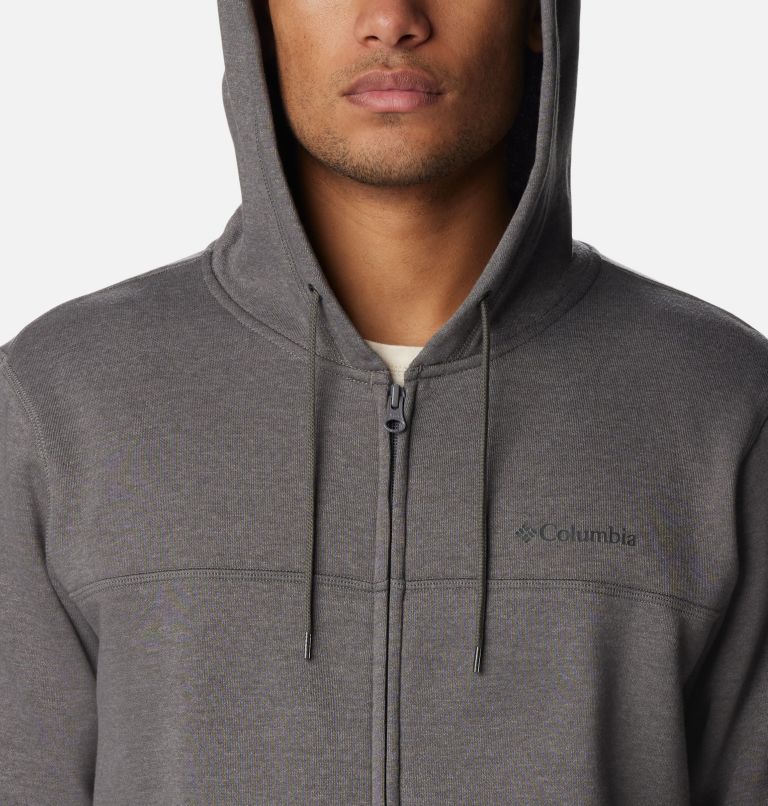 M Columbia Logo Fleece FZ | 024 | XL, Color: City Grey Hthr, Branded Shadow Sleeve Lo, image 4